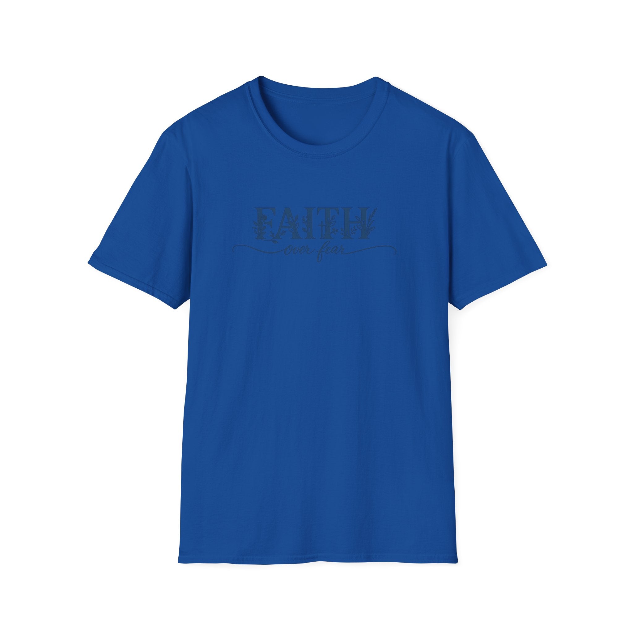 Faith Over Fear Christian T-Shirt | Floral Faith Graphic Tee | Inspirational Religious Shirt | Women's Church Gift