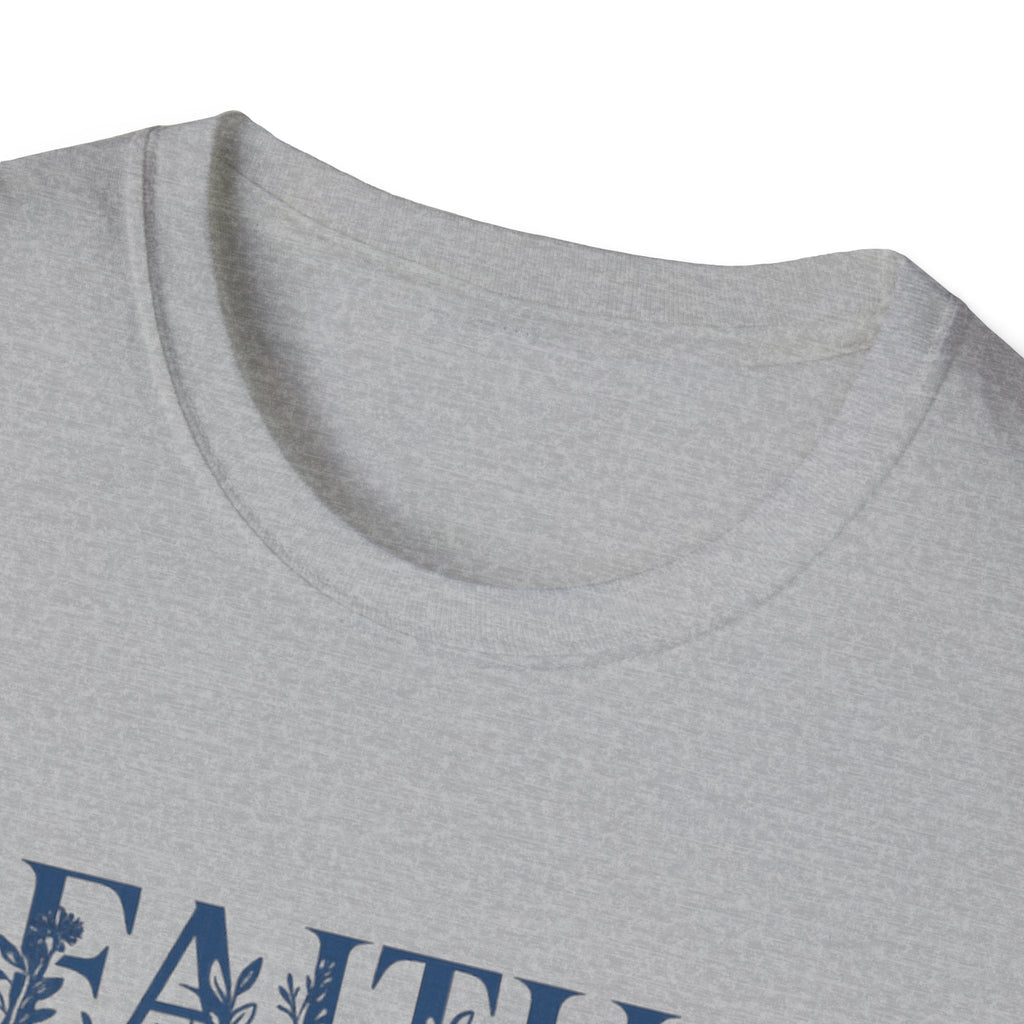 Faith Over Fear Christian T-Shirt | Floral Faith Graphic Tee | Inspirational Religious Shirt | Women's Church Gift