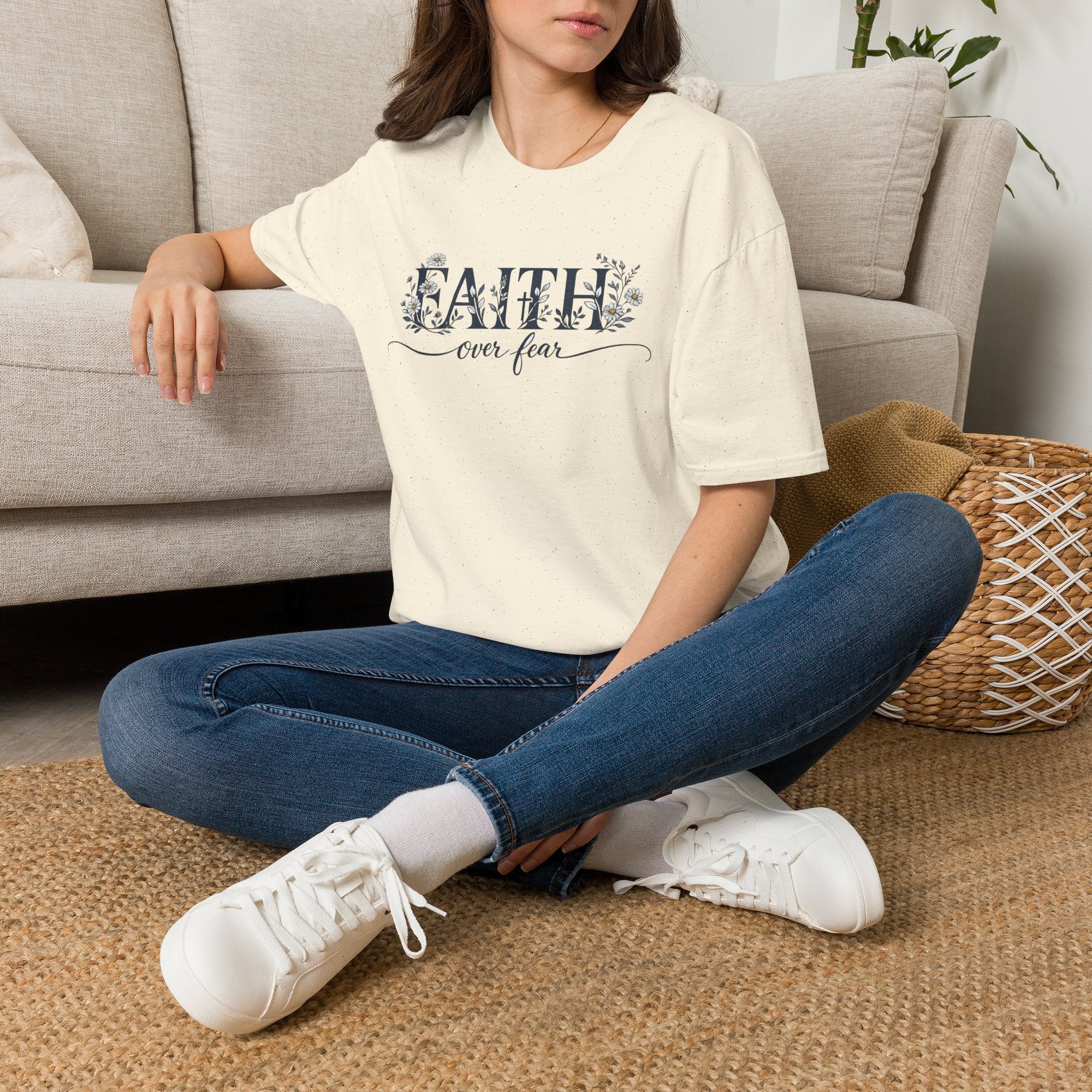 Daisies Faith Over Fear T-Shirt