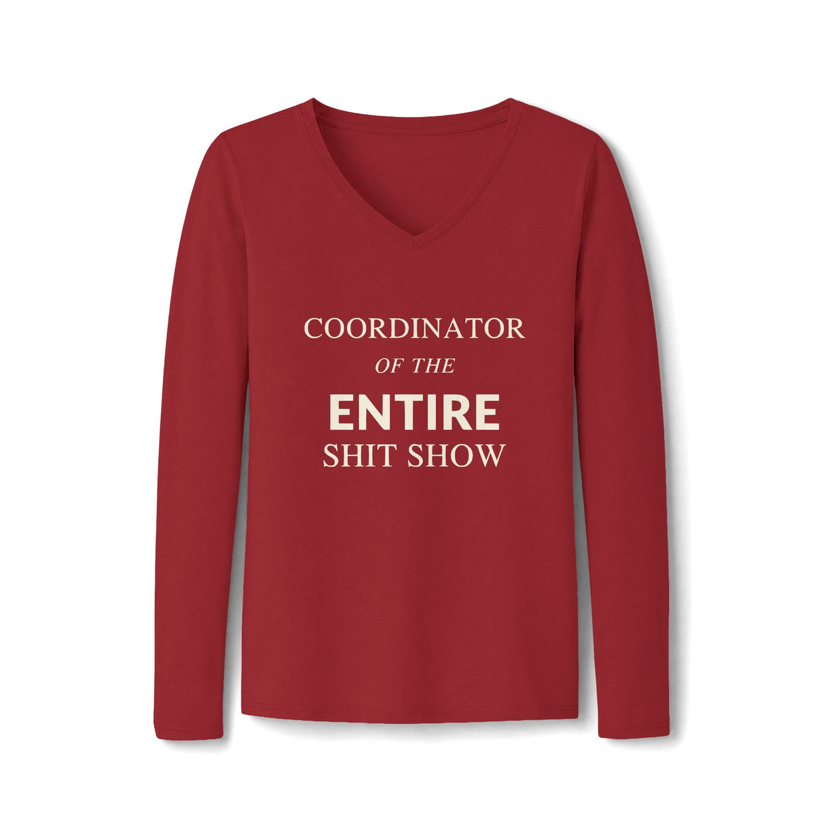 Women's V-Neck Long Sleeve Tee — Classic Fan Favorite