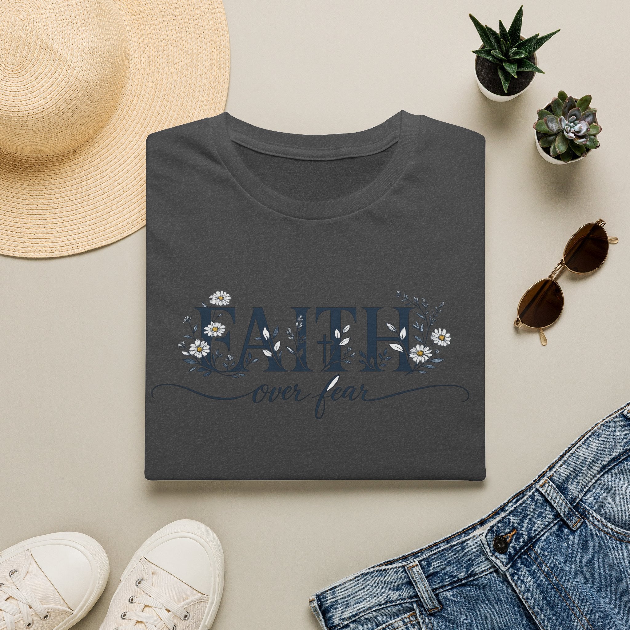 Daisies Faith Over Fear T-Shirt