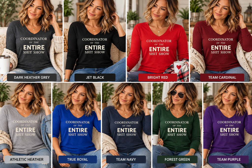 Women's V-Neck Long Sleeve Tee — Classic Fan Favorite