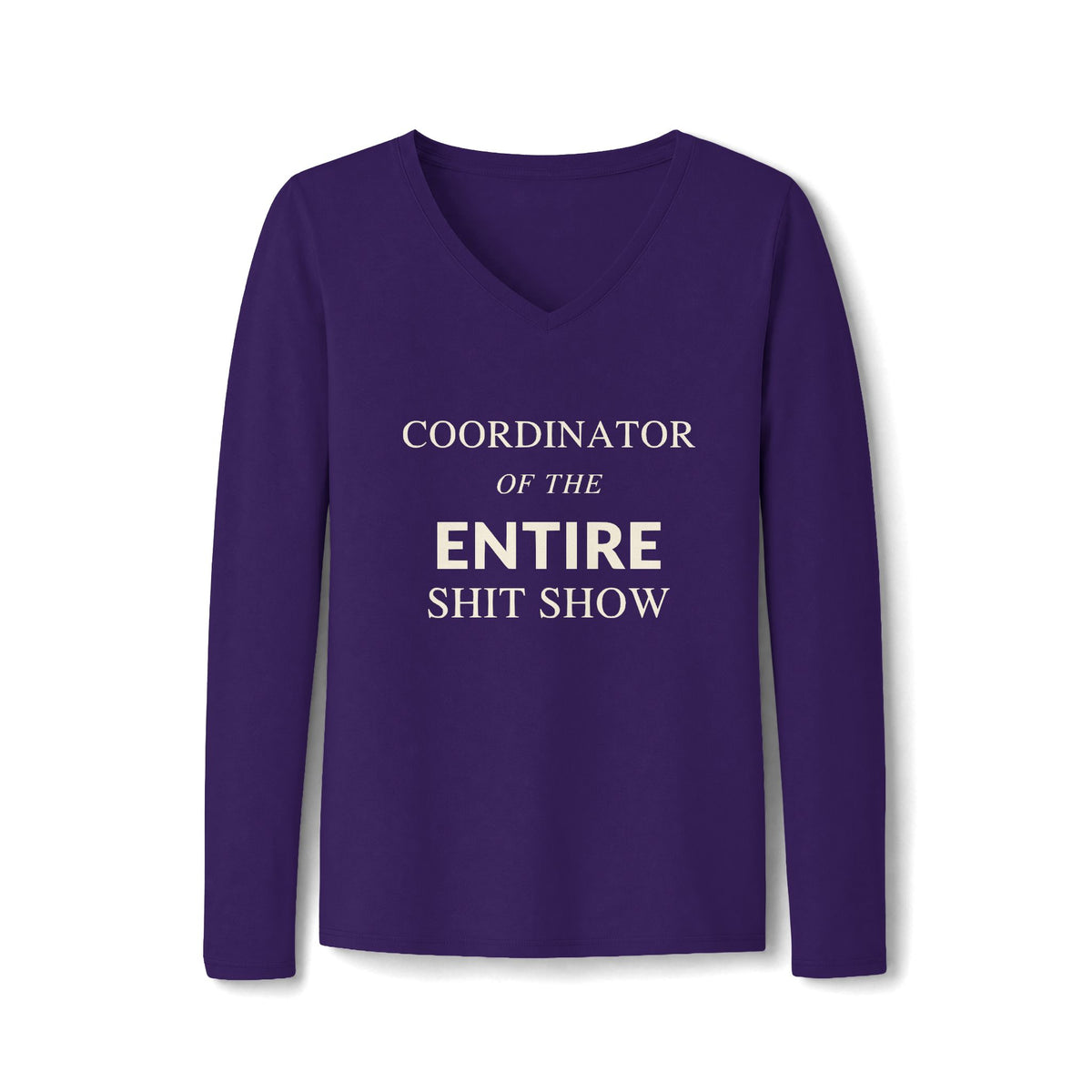 Women's V-Neck Long Sleeve Tee — Classic Fan Favorite
