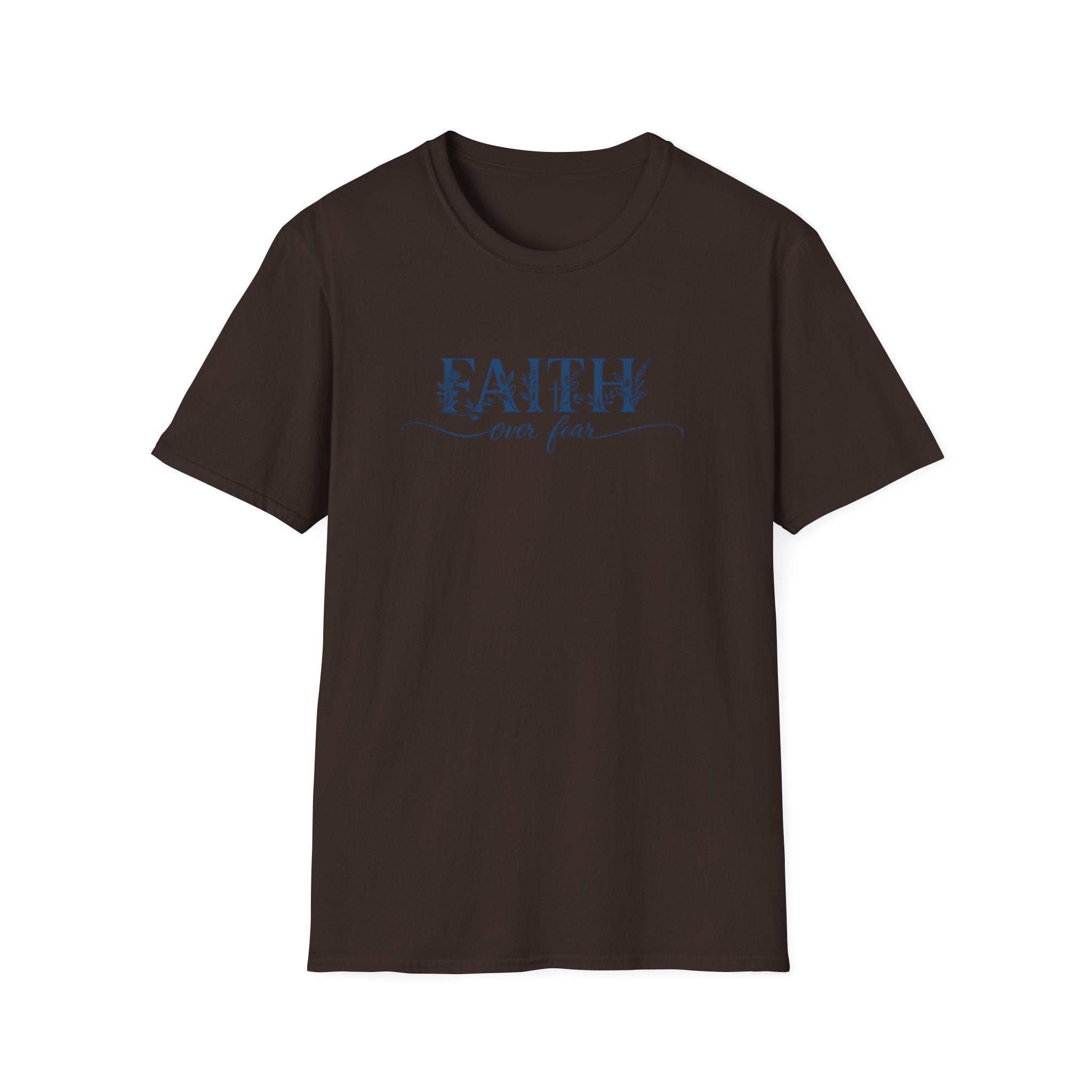 Faith Over Fear Christian T-Shirt | Floral Faith Graphic Tee | Inspirational Religious Shirt | Women's Church Gift