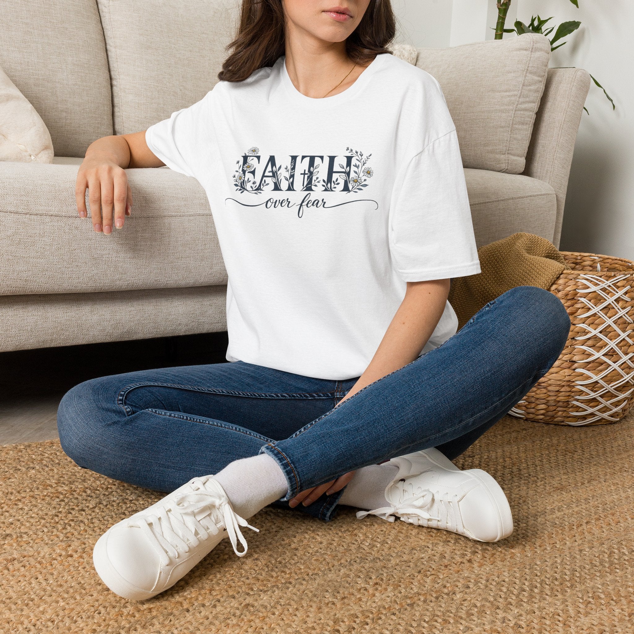 Daisies Faith Over Fear T-Shirt