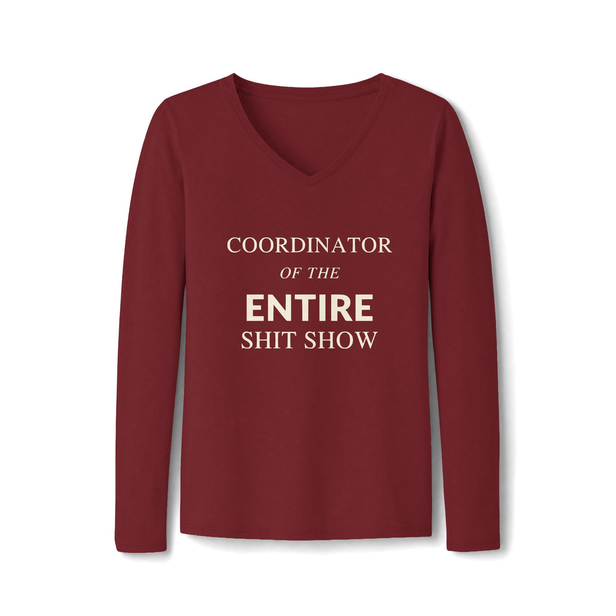 Women's V-Neck Long Sleeve Tee — Classic Fan Favorite